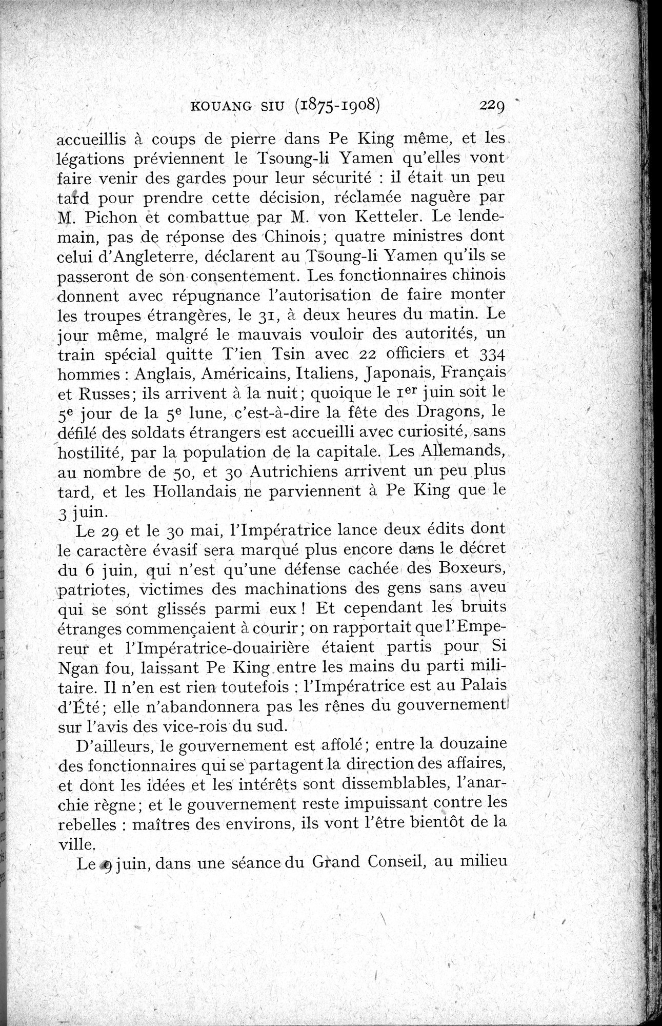 Histoire Générale de la Chine : vol.4 / 231 ページ（白黒高解像度画像）