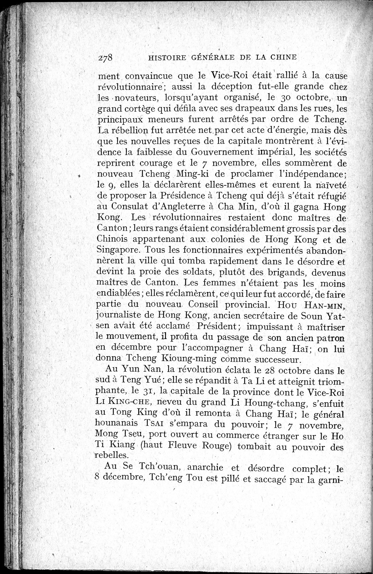 Histoire Générale de la Chine : vol.4 / 280 ページ（白黒高解像度画像）