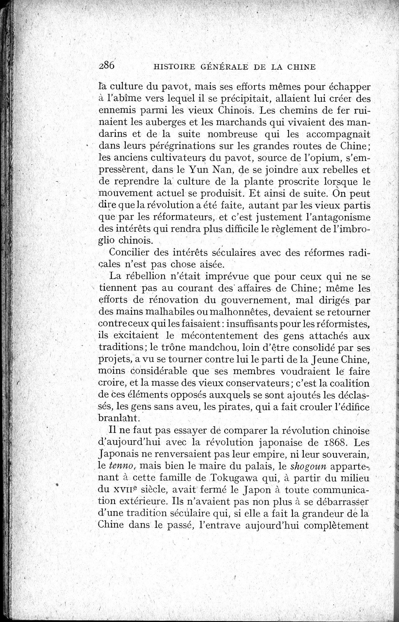 Histoire Générale de la Chine : vol.4 / 288 ページ（白黒高解像度画像）