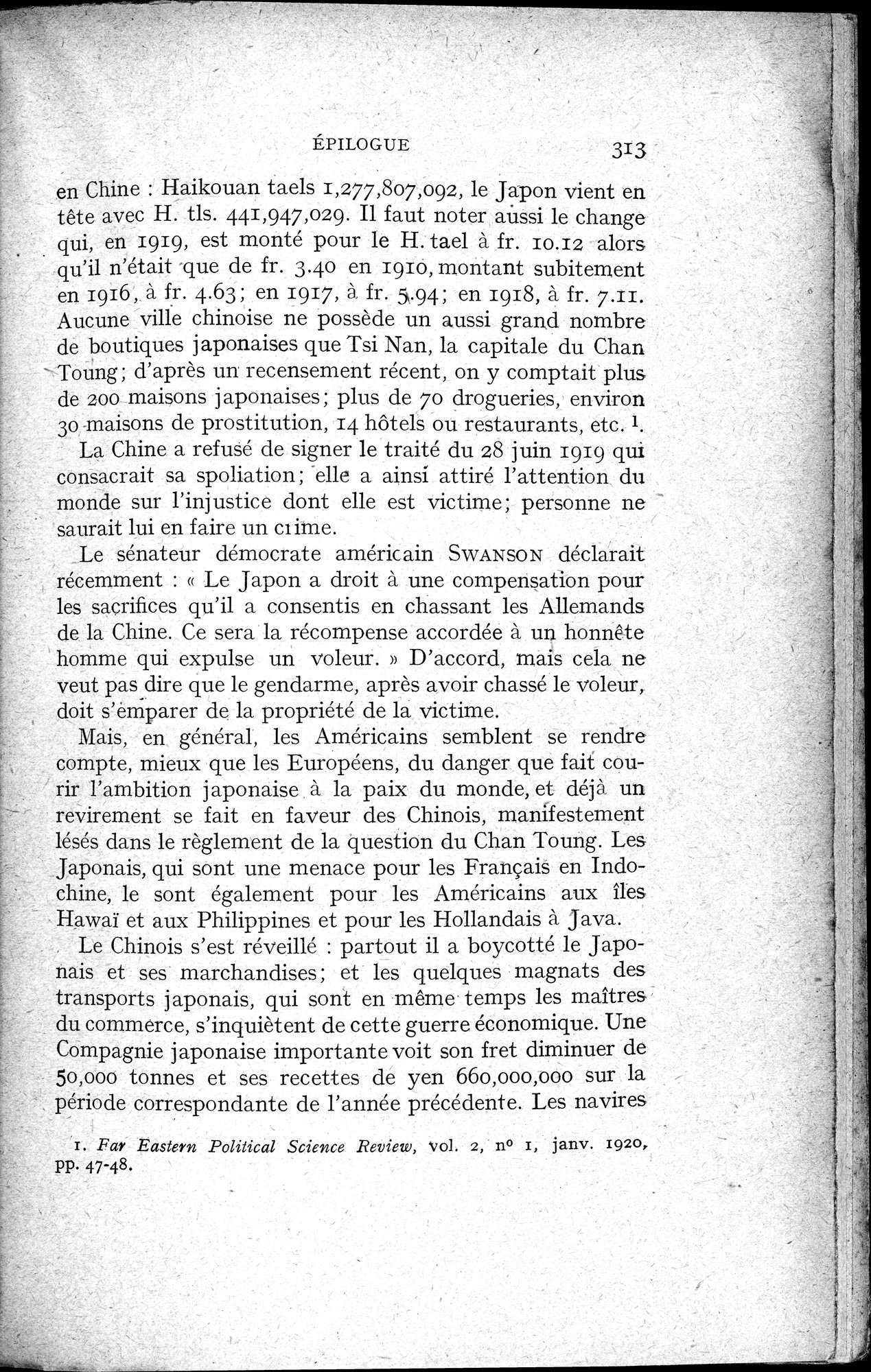 Histoire Générale de la Chine : vol.4 / 315 ページ（白黒高解像度画像）