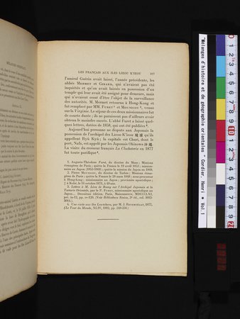 Mélanges d'Histoire et de Géographie Orientales : vol.1 : Page 325