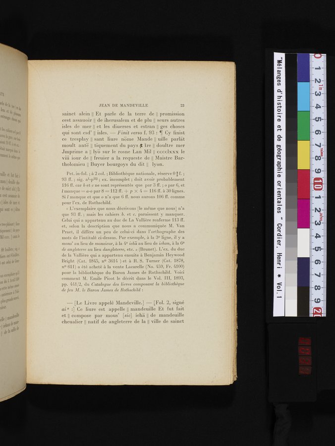 Mélanges d'Histoire et de Géographie Orientales : vol.1 / 31 ページ（カラー画像）