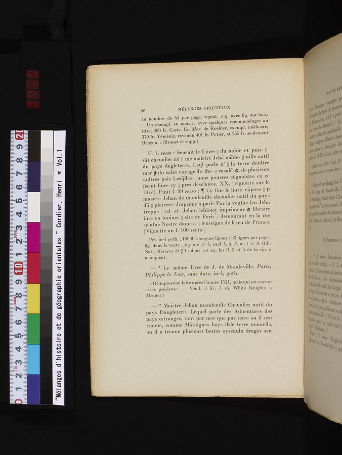 Mélanges d'Histoire et de Géographie Orientales : vol.1 / 36 ページ（カラー画像）