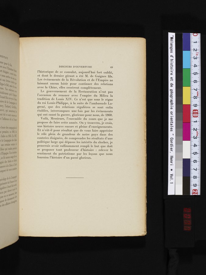 Mélanges d'Histoire et de Géographie Orientales : vol.1 / 77 ページ（カラー画像）