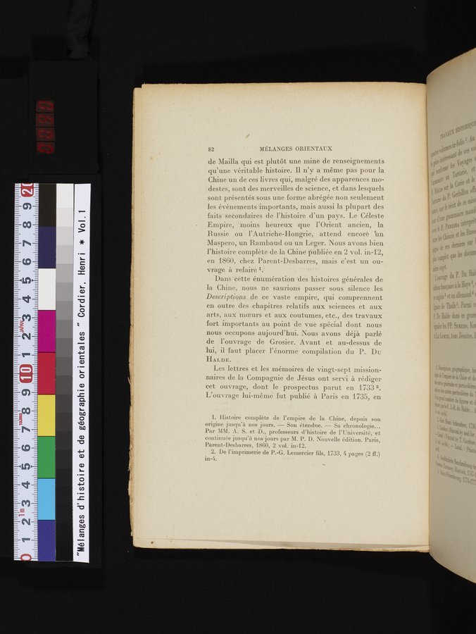 Mélanges d'Histoire et de Géographie Orientales : vol.1 / 90 ページ（カラー画像）