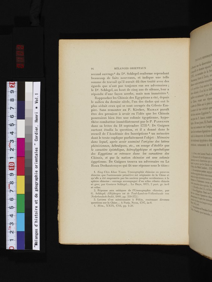 Mélanges d'Histoire et de Géographie Orientales : vol.1 / 102 ページ（カラー画像）
