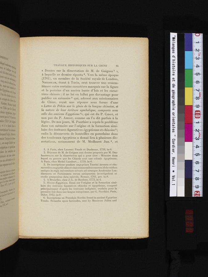 Mélanges d'Histoire et de Géographie Orientales : vol.1 / 103 ページ（カラー画像）