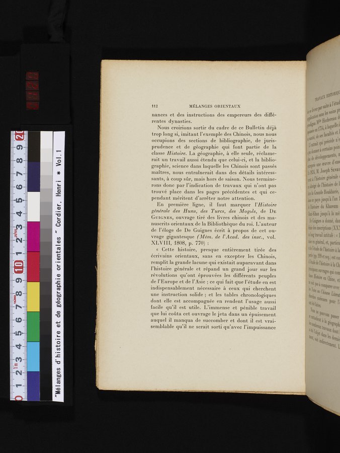 Mélanges d'Histoire et de Géographie Orientales : vol.1 / 120 ページ（カラー画像）