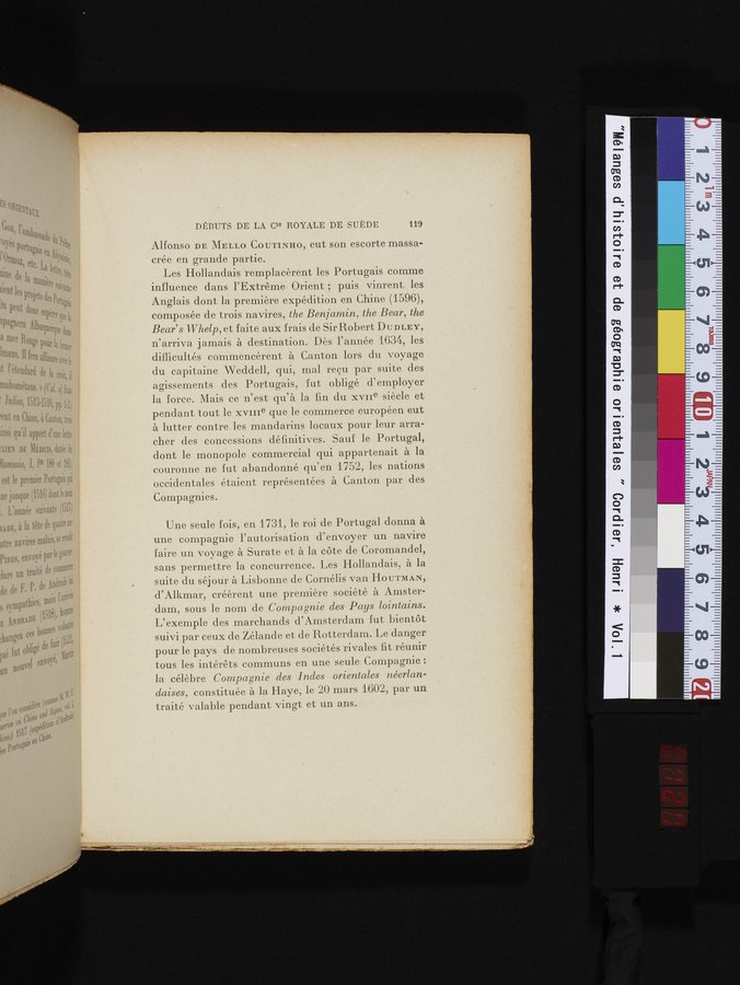 Mélanges d'Histoire et de Géographie Orientales : vol.1 / 127 ページ（カラー画像）