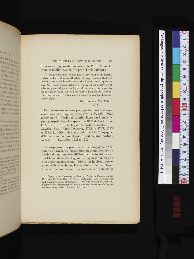Mélanges d'Histoire et de Géographie Orientales : vol.1 / 133 ページ（カラー画像）