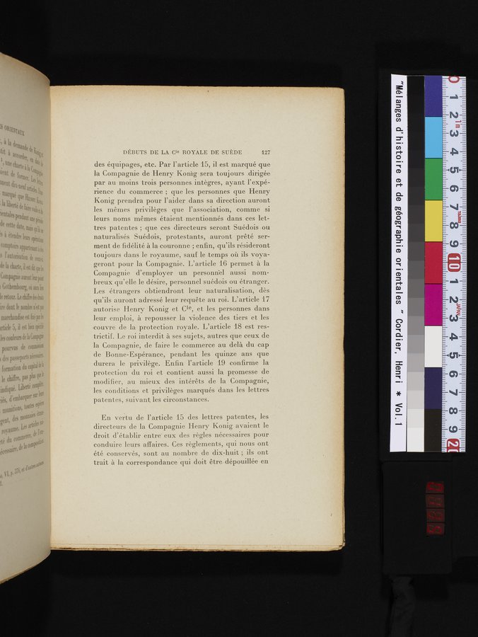 Mélanges d'Histoire et de Géographie Orientales : vol.1 / 135 ページ（カラー画像）