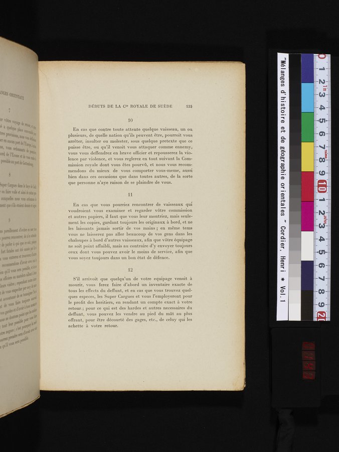 Mélanges d'Histoire et de Géographie Orientales : vol.1 / 143 ページ（カラー画像）