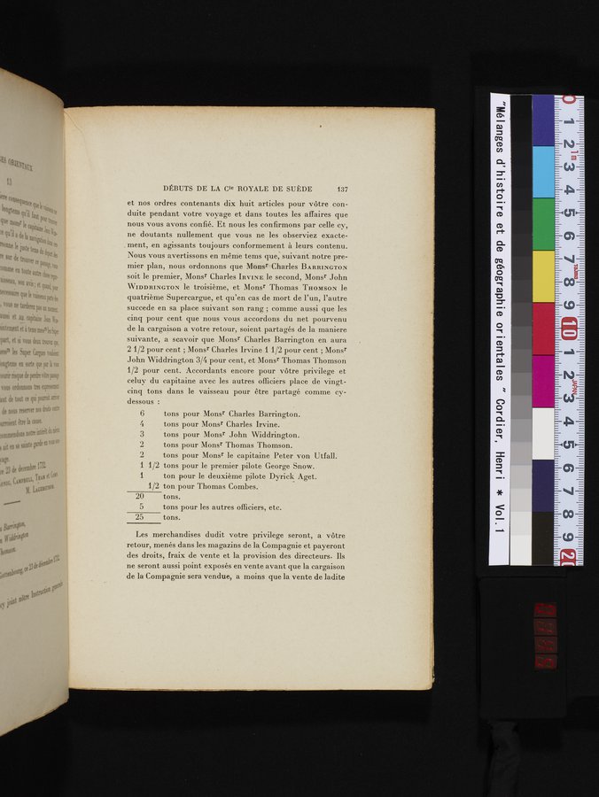 Mélanges d'Histoire et de Géographie Orientales : vol.1 / 145 ページ（カラー画像）