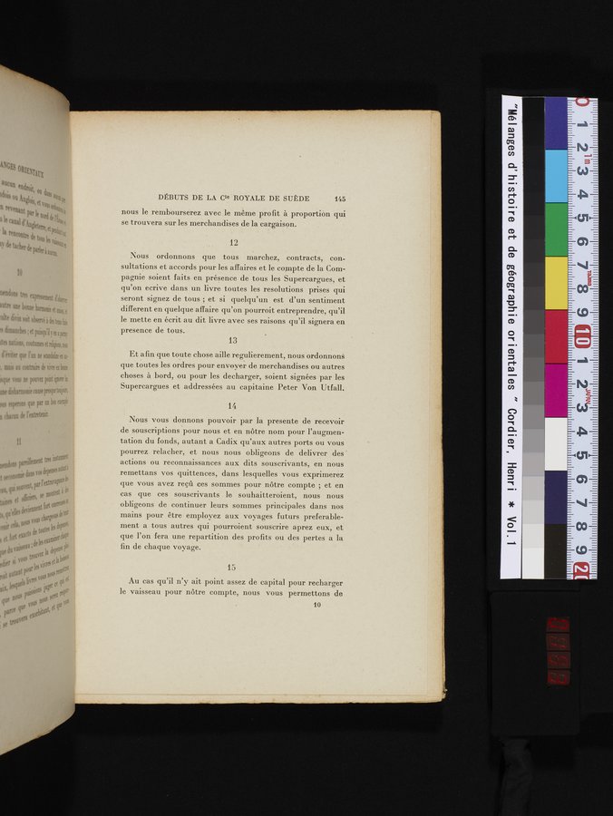 Mélanges d'Histoire et de Géographie Orientales : vol.1 / Page 153 (Color Image)