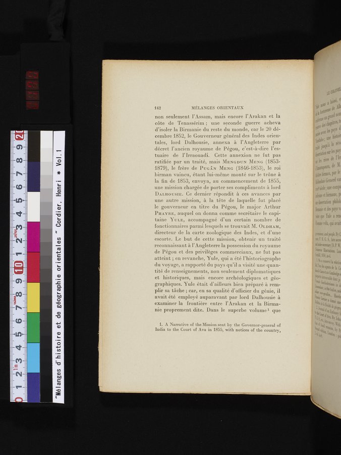 Mélanges d'Histoire et de Géographie Orientales : vol.1 / 170 ページ（カラー画像）