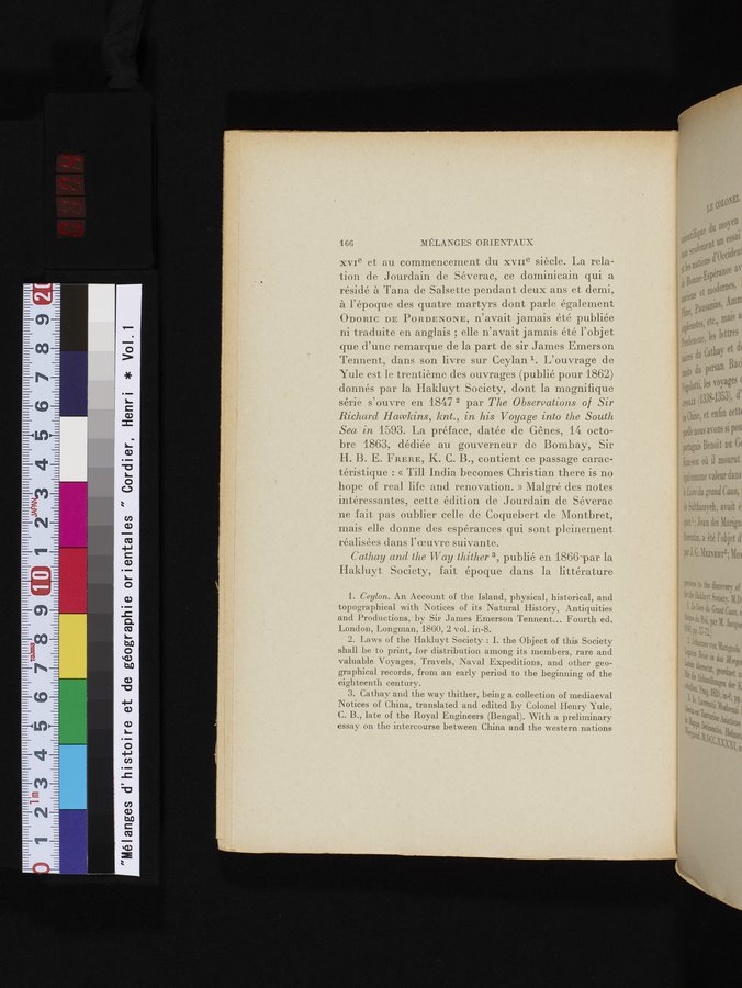 Mélanges d'Histoire et de Géographie Orientales : vol.1 / 174 ページ（カラー画像）