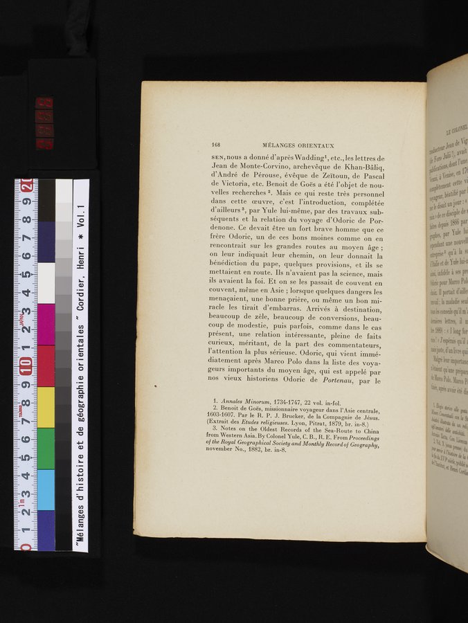 Mélanges d'Histoire et de Géographie Orientales : vol.1 / 176 ページ（カラー画像）