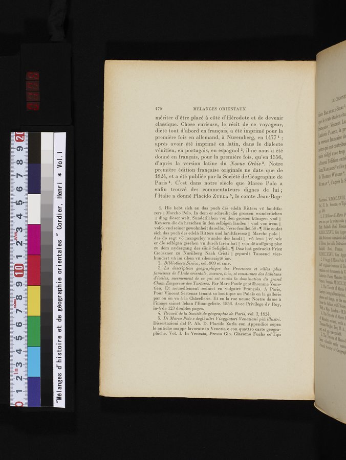 Mélanges d'Histoire et de Géographie Orientales : vol.1 / 178 ページ（カラー画像）