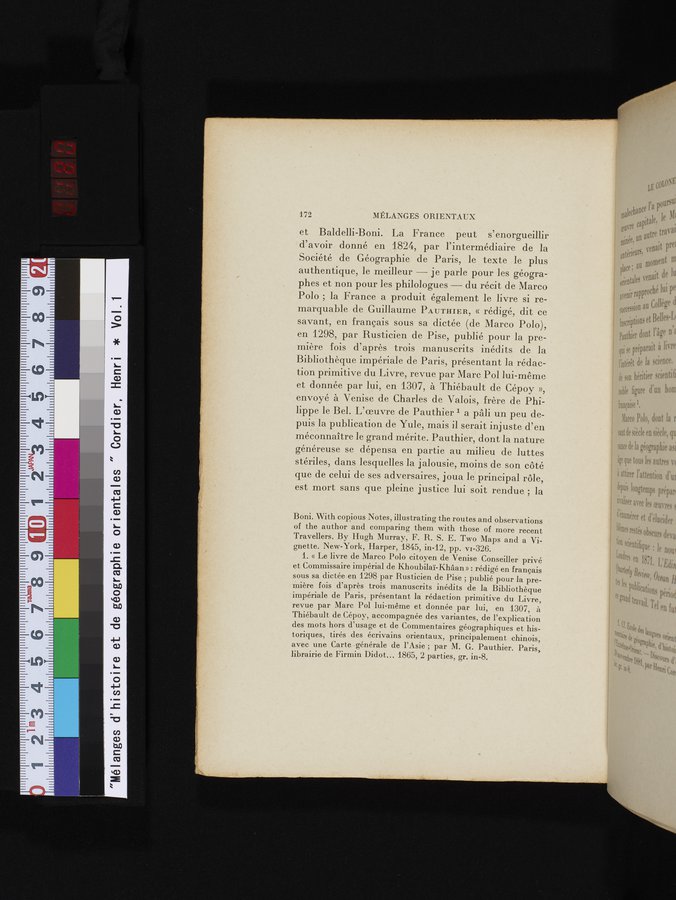 Mélanges d'Histoire et de Géographie Orientales : vol.1 / 180 ページ（カラー画像）