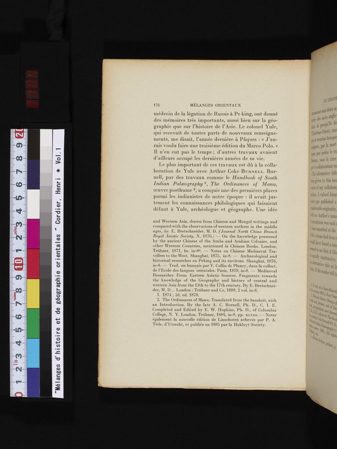 Mélanges d'Histoire et de Géographie Orientales : vol.1 / 184 ページ（カラー画像）