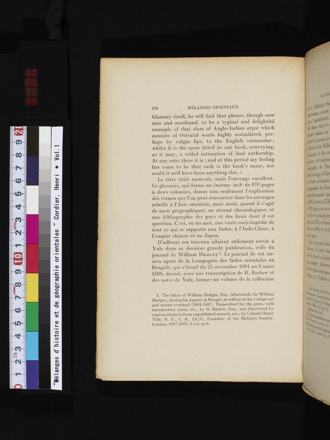 Mélanges d'Histoire et de Géographie Orientales : vol.1 / 186 ページ（カラー画像）