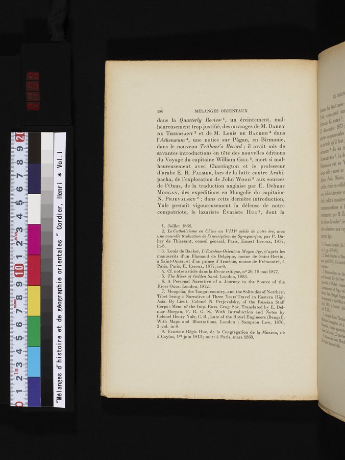 Mélanges d'Histoire et de Géographie Orientales : vol.1 / 188 ページ（カラー画像）