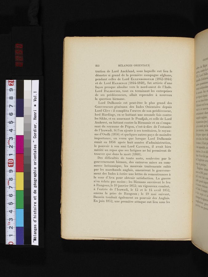 Mélanges d'Histoire et de Géographie Orientales : vol.1 / 250 ページ（カラー画像）