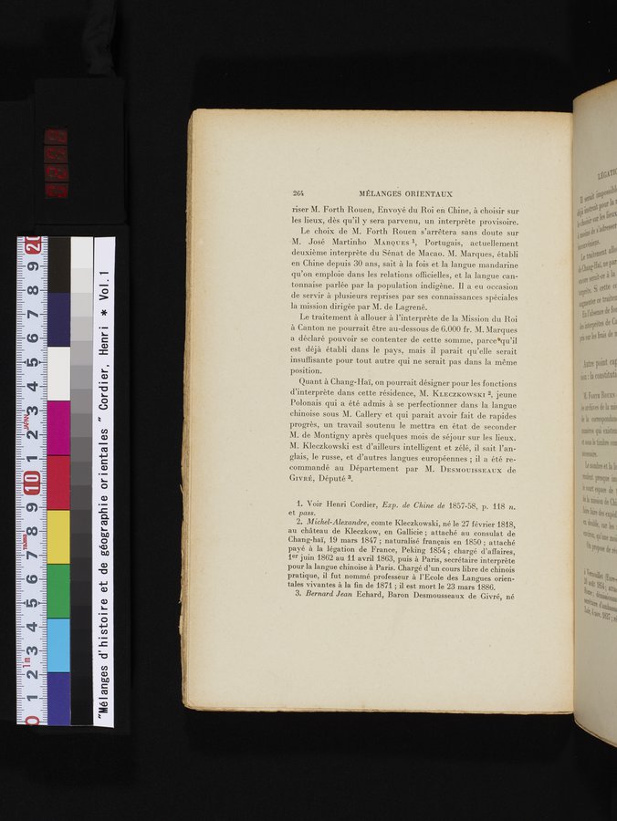 Mélanges d'Histoire et de Géographie Orientales : vol.1 / 272 ページ（カラー画像）