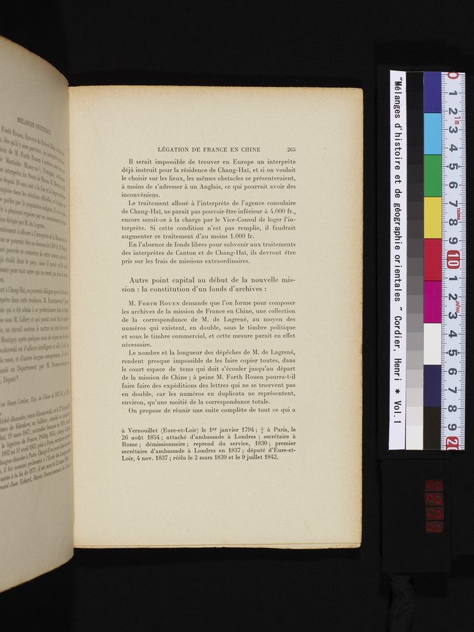 Mélanges d'Histoire et de Géographie Orientales : vol.1 / 273 ページ（カラー画像）