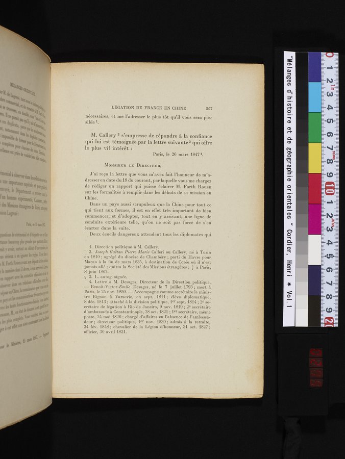Mélanges d'Histoire et de Géographie Orientales : vol.1 / 275 ページ（カラー画像）