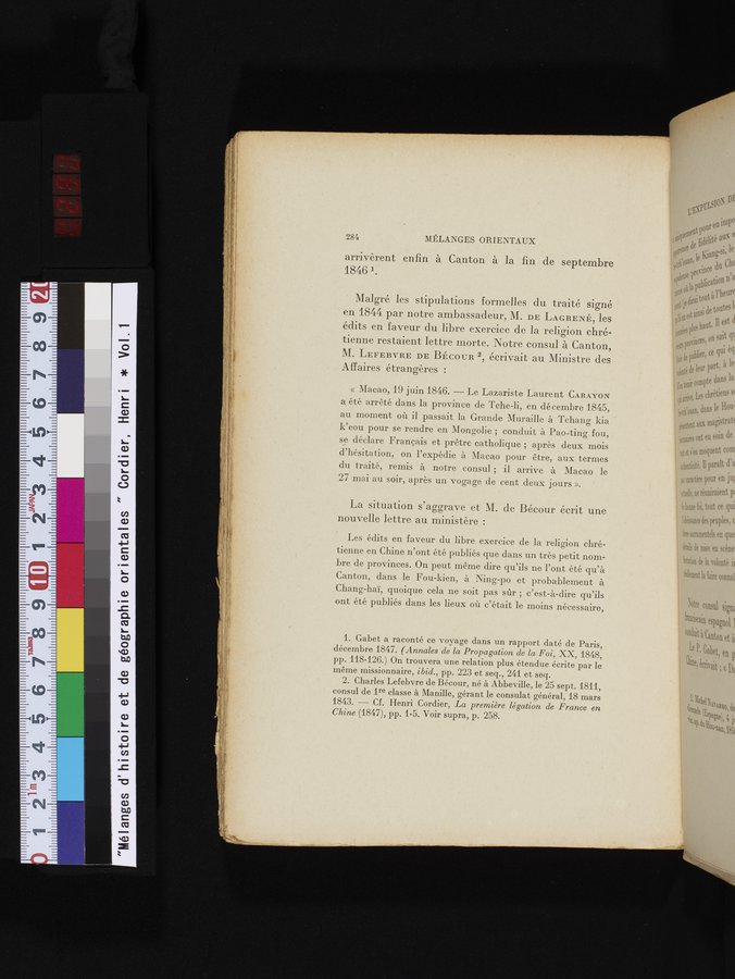 Mélanges d'Histoire et de Géographie Orientales : vol.1 / 292 ページ（カラー画像）