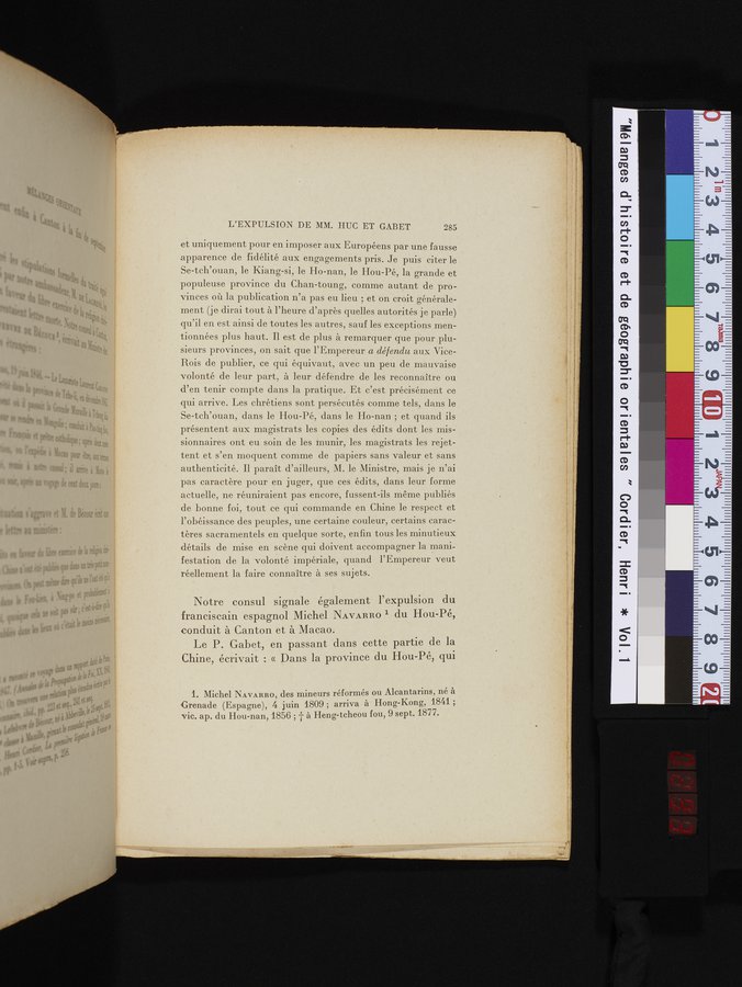 Mélanges d'Histoire et de Géographie Orientales : vol.1 / 293 ページ（カラー画像）
