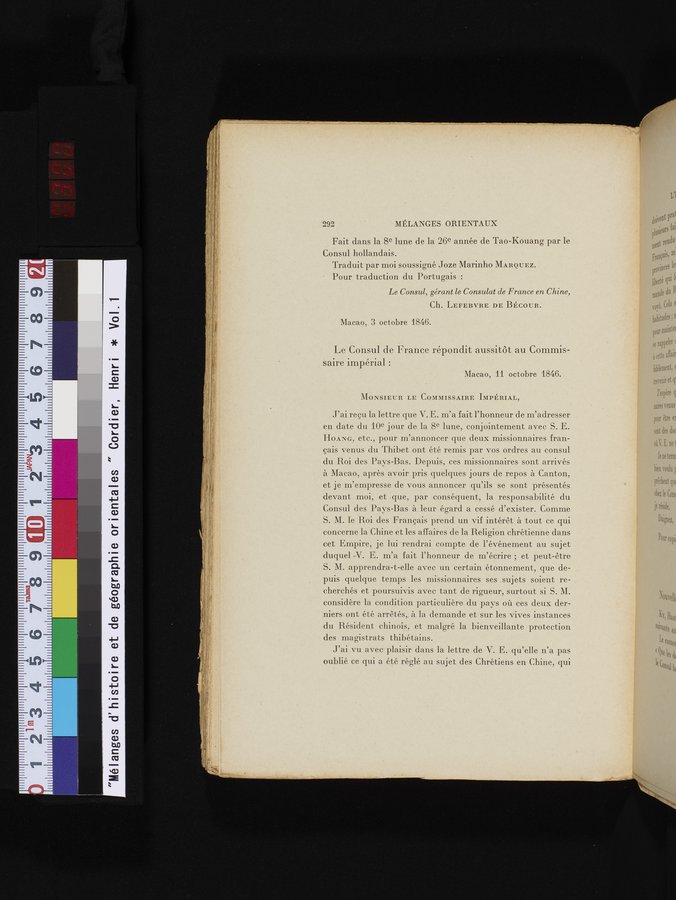 Mélanges d'Histoire et de Géographie Orientales : vol.1 / 300 ページ（カラー画像）