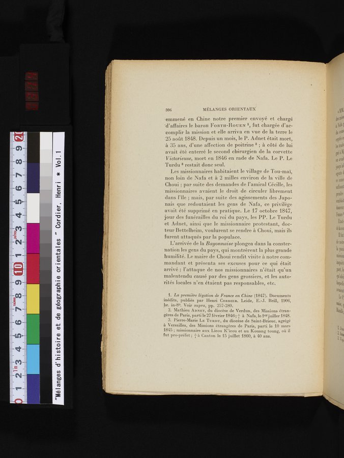 Mélanges d'Histoire et de Géographie Orientales : vol.1 / 314 ページ（カラー画像）