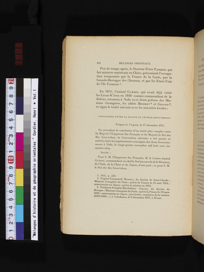 Mélanges d'Histoire et de Géographie Orientales : vol.1 / 320 ページ（カラー画像）