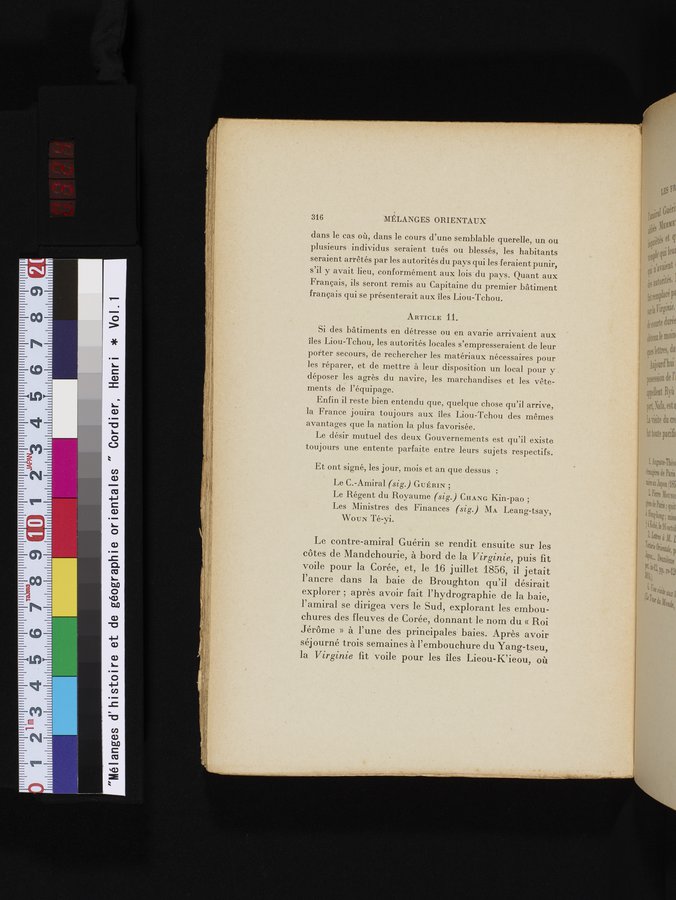 Mélanges d'Histoire et de Géographie Orientales : vol.1 / 324 ページ（カラー画像）