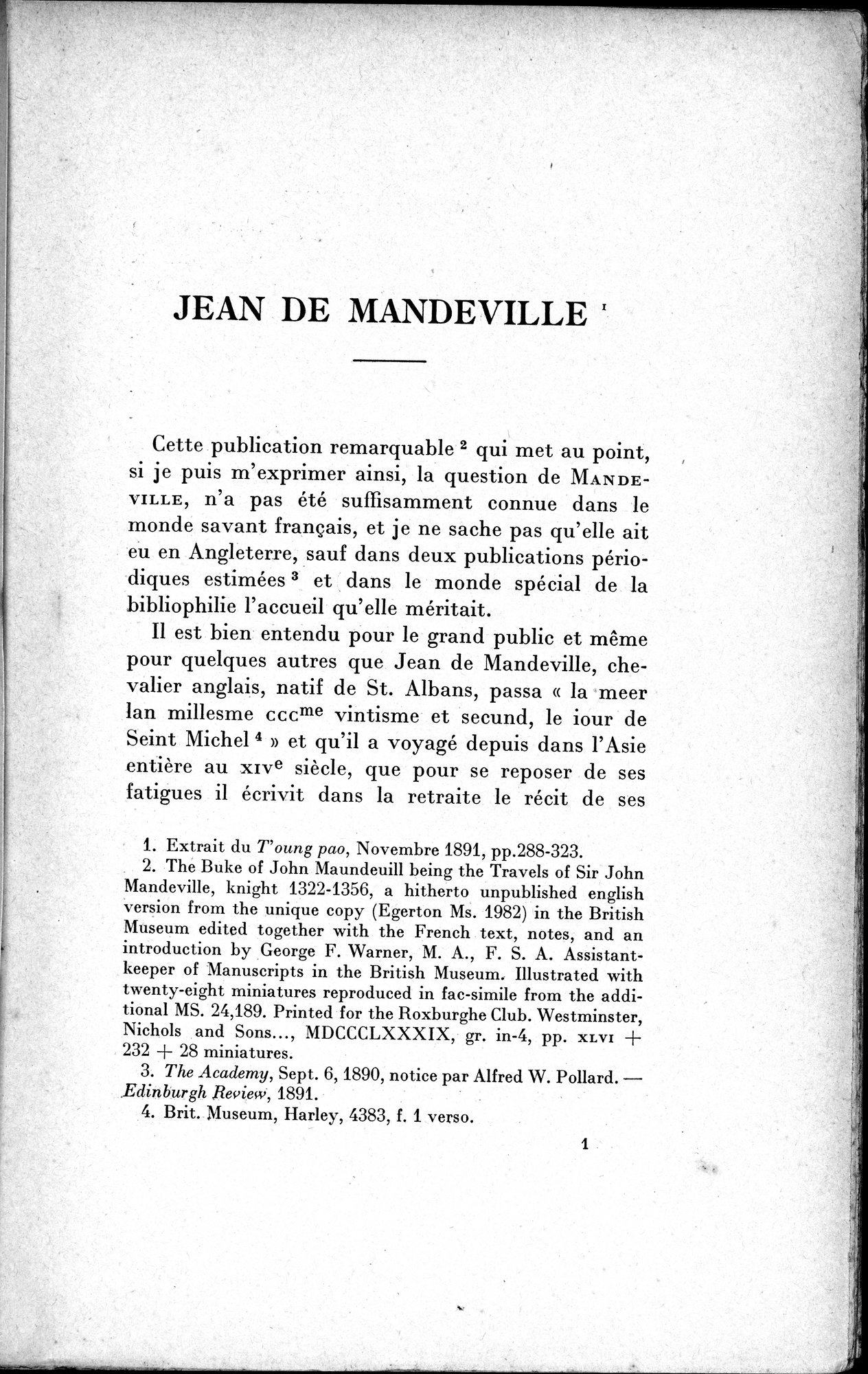 Mélanges d'Histoire et de Géographie Orientales : vol.1 / 9 ページ（白黒高解像度画像）
