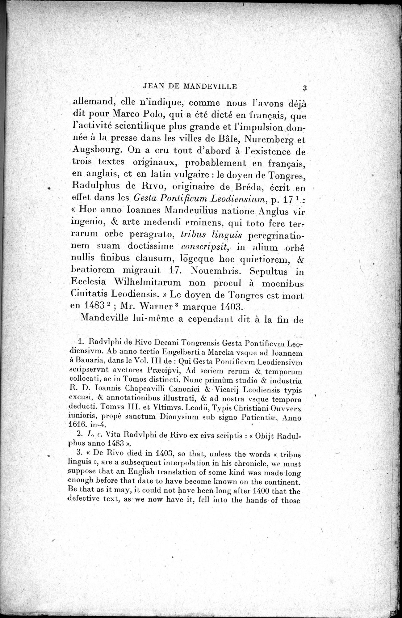 Mélanges d'Histoire et de Géographie Orientales : vol.1 / 11 ページ（白黒高解像度画像）