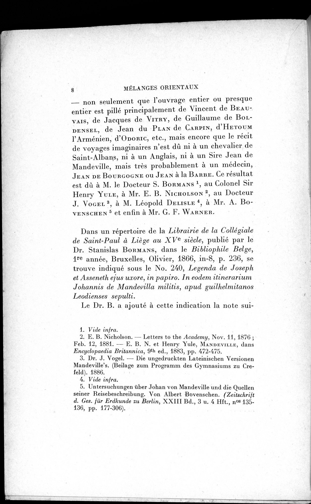 Mélanges d'Histoire et de Géographie Orientales : vol.1 / 16 ページ（白黒高解像度画像）