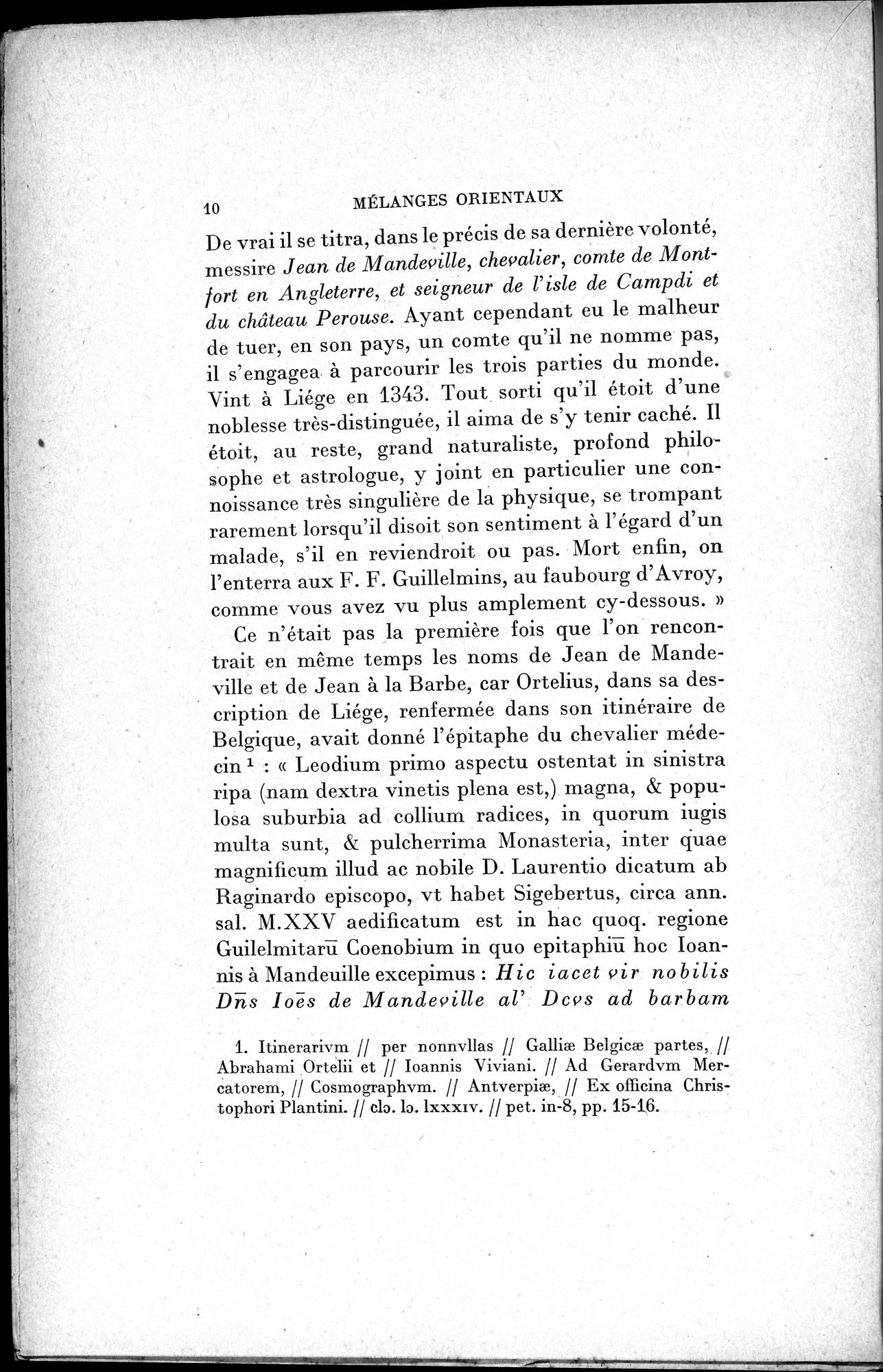 Mélanges d'Histoire et de Géographie Orientales : vol.1 / 18 ページ（白黒高解像度画像）