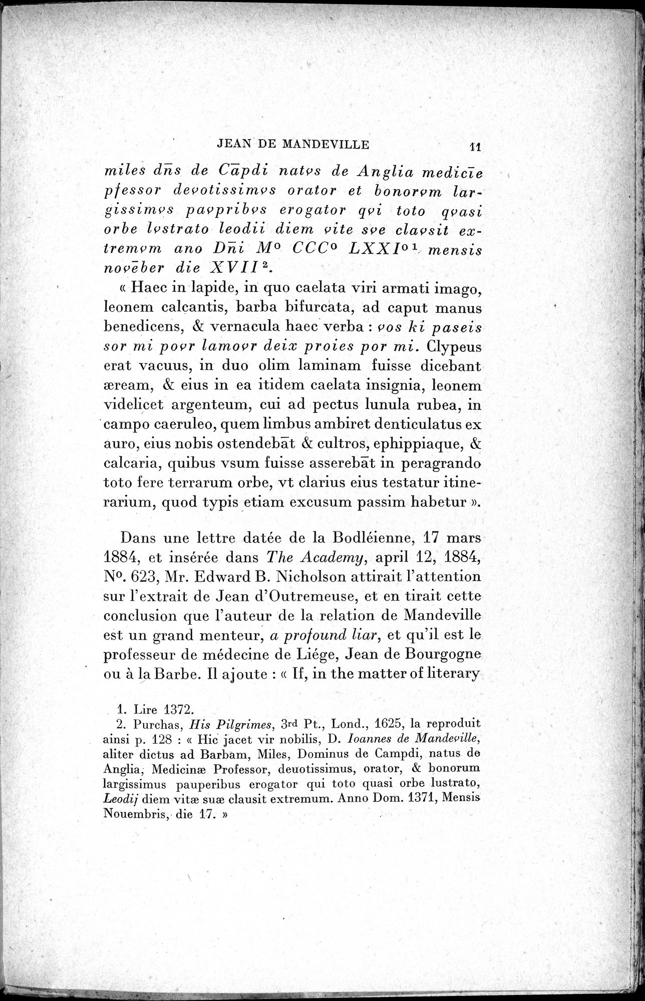 Mélanges d'Histoire et de Géographie Orientales : vol.1 / 19 ページ（白黒高解像度画像）