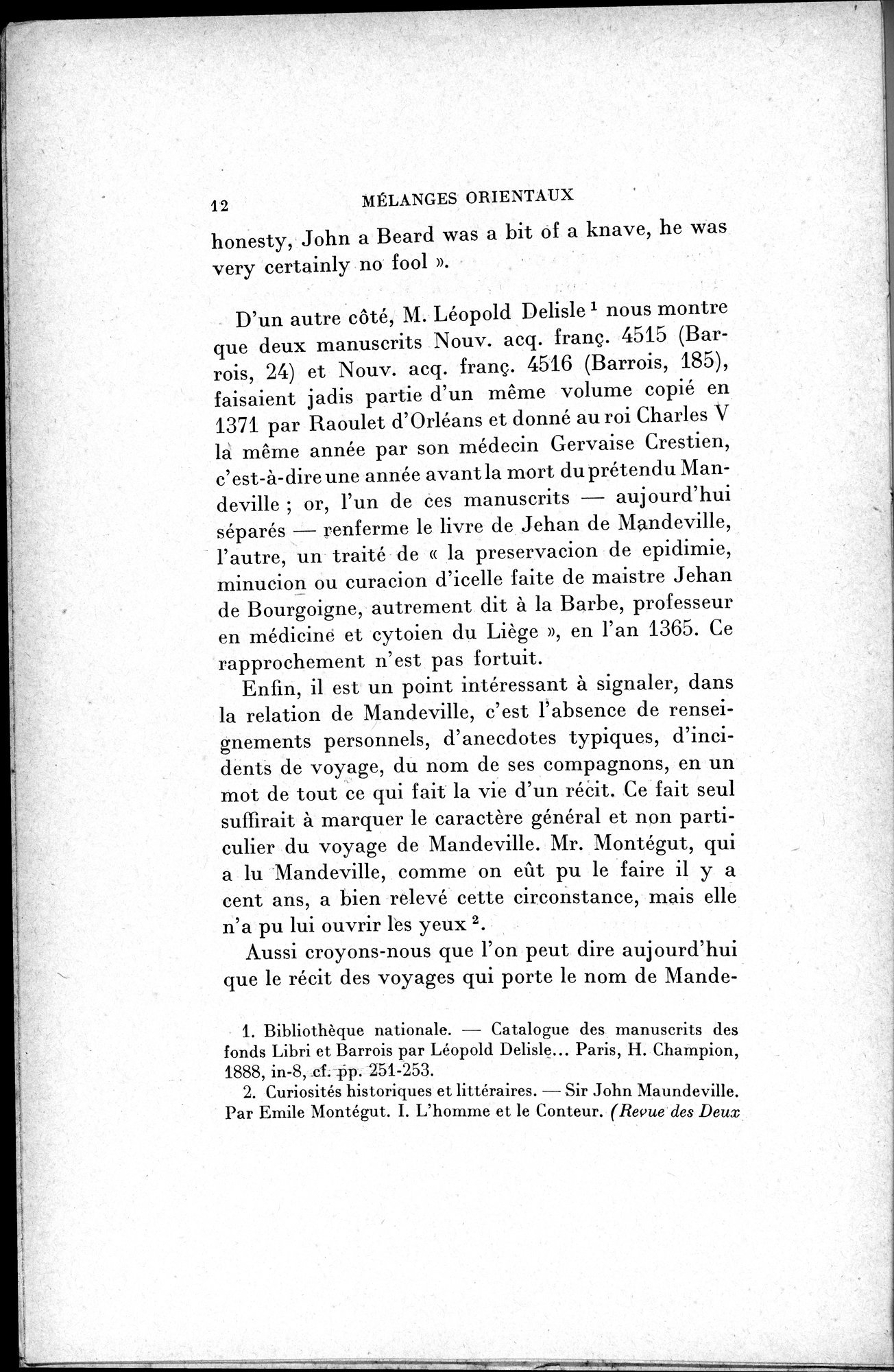 Mélanges d'Histoire et de Géographie Orientales : vol.1 / Page 20 (Grayscale High Resolution Image)