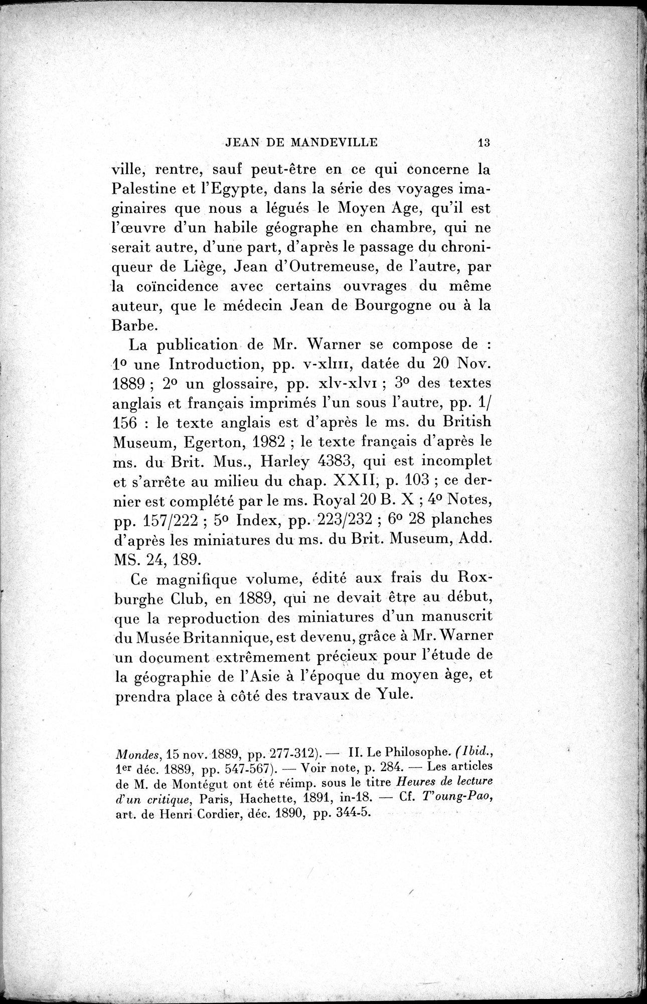 Mélanges d'Histoire et de Géographie Orientales : vol.1 / 21 ページ（白黒高解像度画像）