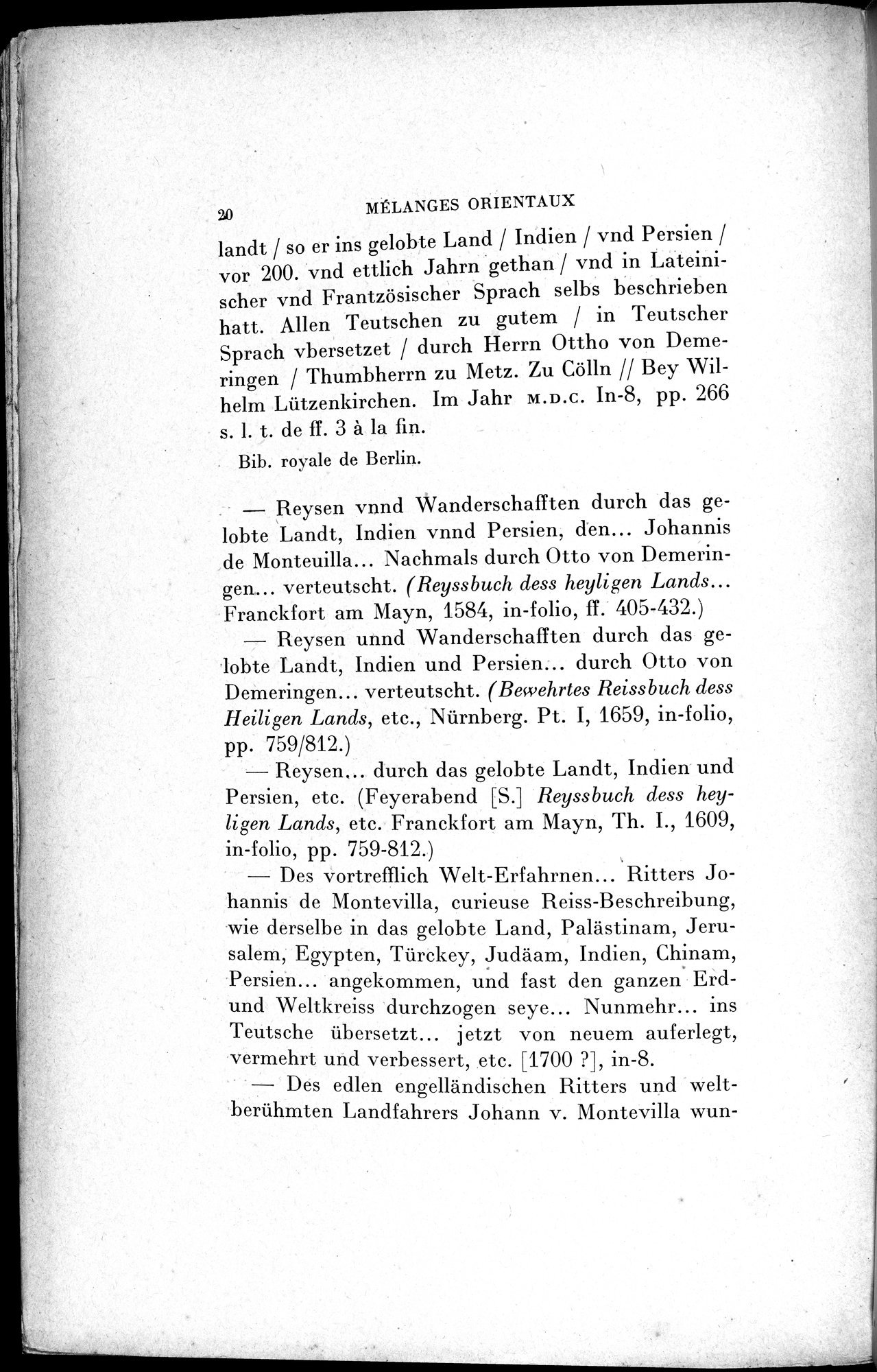 Mélanges d'Histoire et de Géographie Orientales : vol.1 / 28 ページ（白黒高解像度画像）