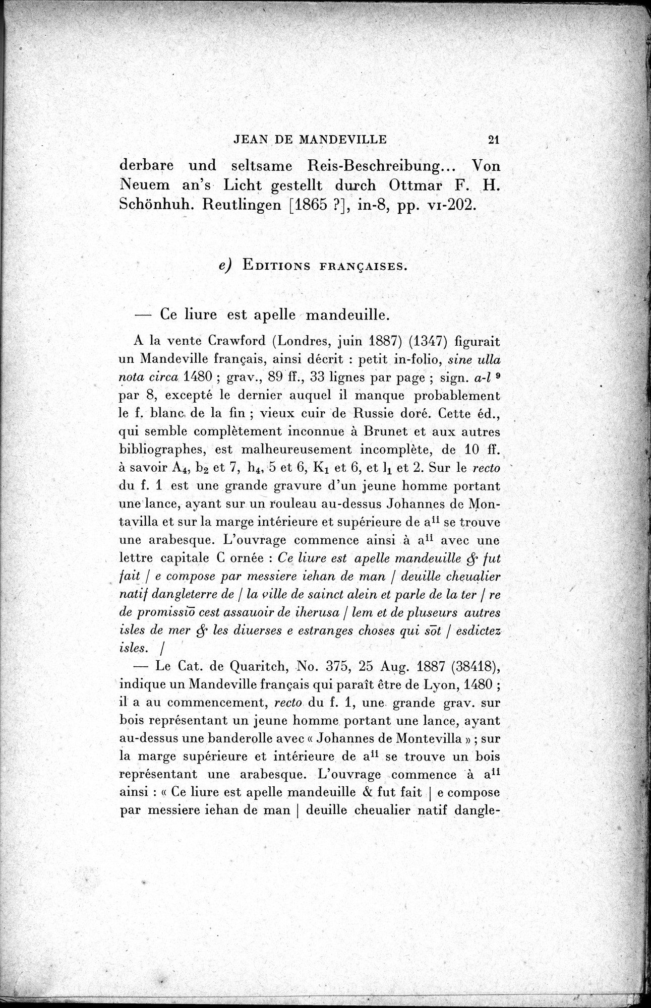 Mélanges d'Histoire et de Géographie Orientales : vol.1 / 29 ページ（白黒高解像度画像）