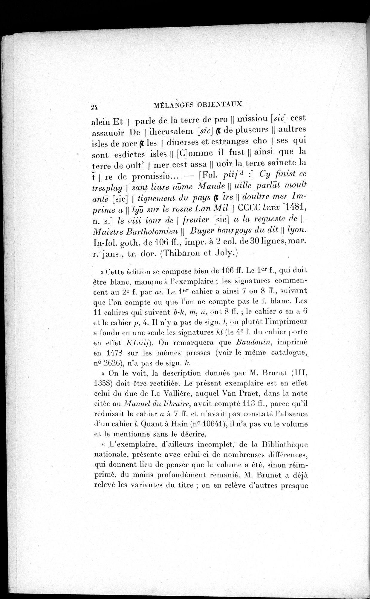 Mélanges d'Histoire et de Géographie Orientales : vol.1 / 32 ページ（白黒高解像度画像）