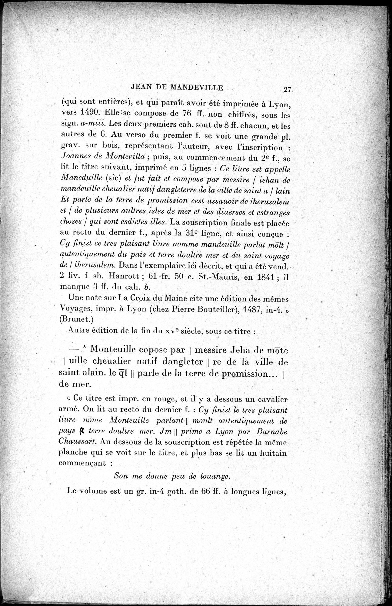 Mélanges d'Histoire et de Géographie Orientales : vol.1 / 35 ページ（白黒高解像度画像）