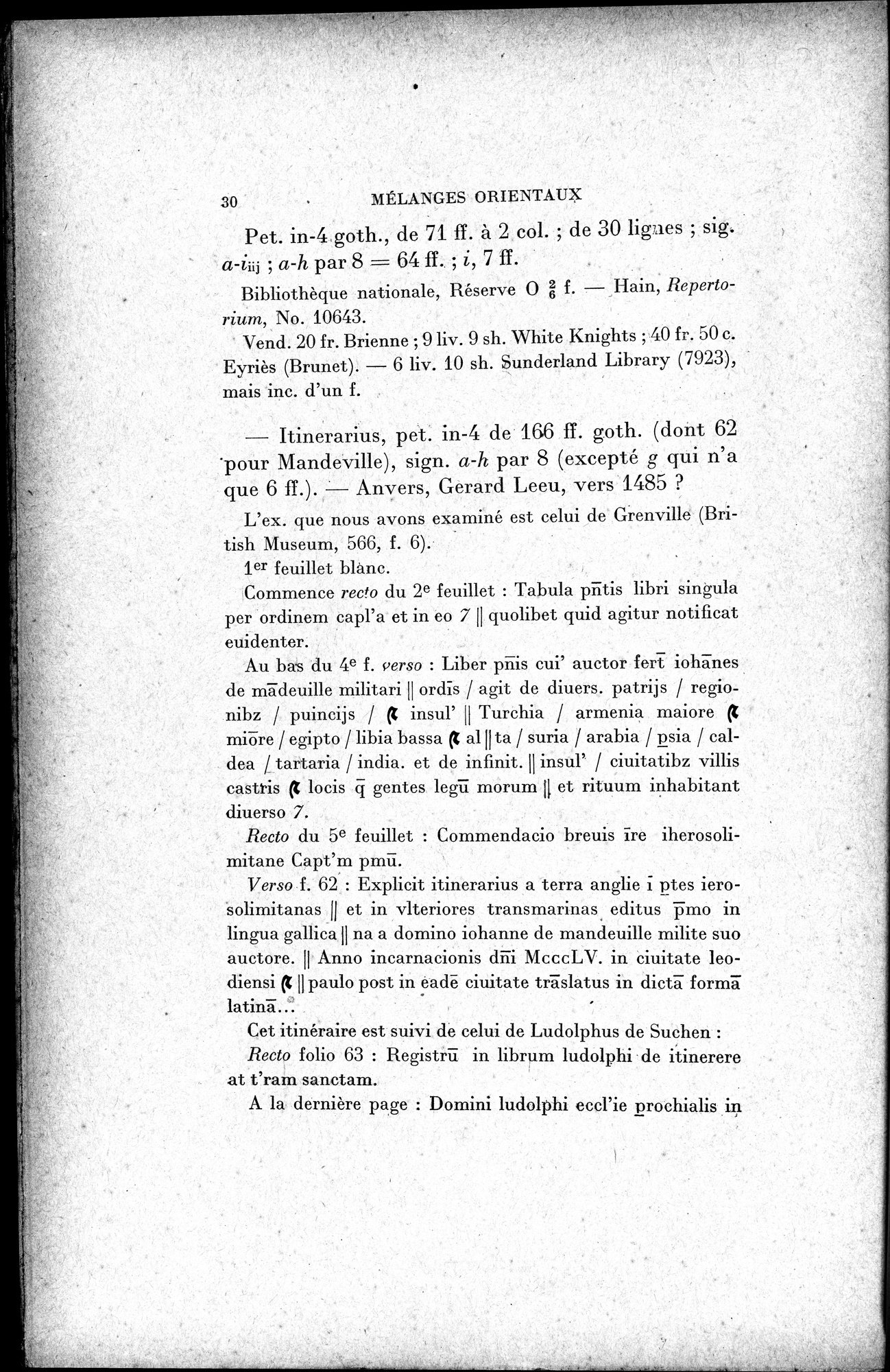 Mélanges d'Histoire et de Géographie Orientales : vol.1 / 38 ページ（白黒高解像度画像）