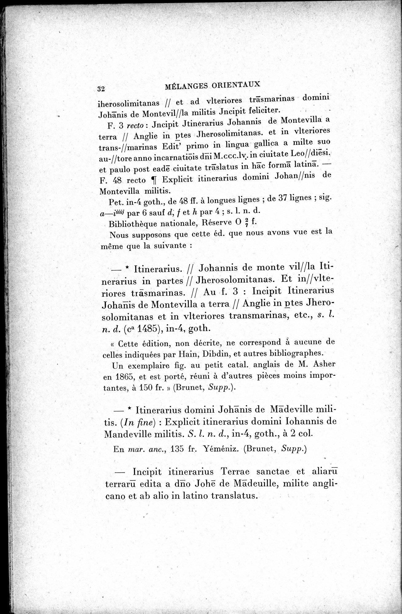 Mélanges d'Histoire et de Géographie Orientales : vol.1 / 40 ページ（白黒高解像度画像）