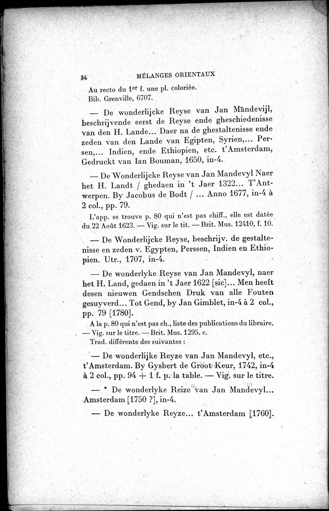 Mélanges d'Histoire et de Géographie Orientales : vol.1 / 42 ページ（白黒高解像度画像）